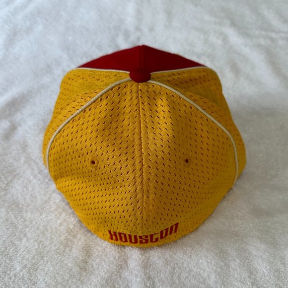 NEW Houston Rockets NBA Reebok Jersey Mesh Tonal Fitted Cap 7 1/8 - Picture 2 of 7